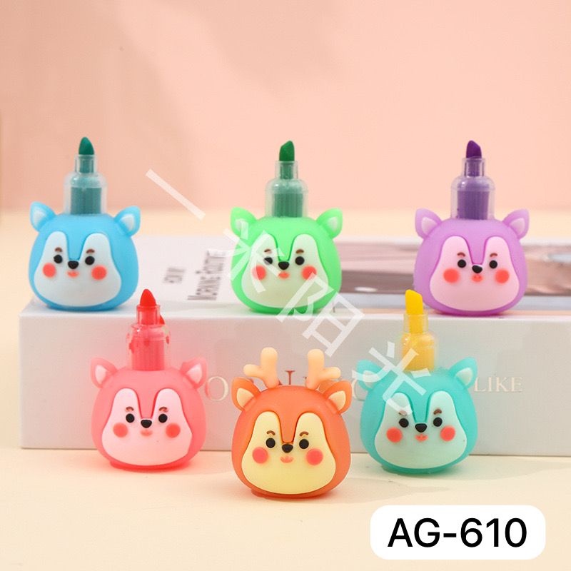 

Stabilo 6 Warna Set Isi 6pcs Highlighter Penanda Tulisan Buku Alat Tulis Kantor Karakter Lucu Best Seller