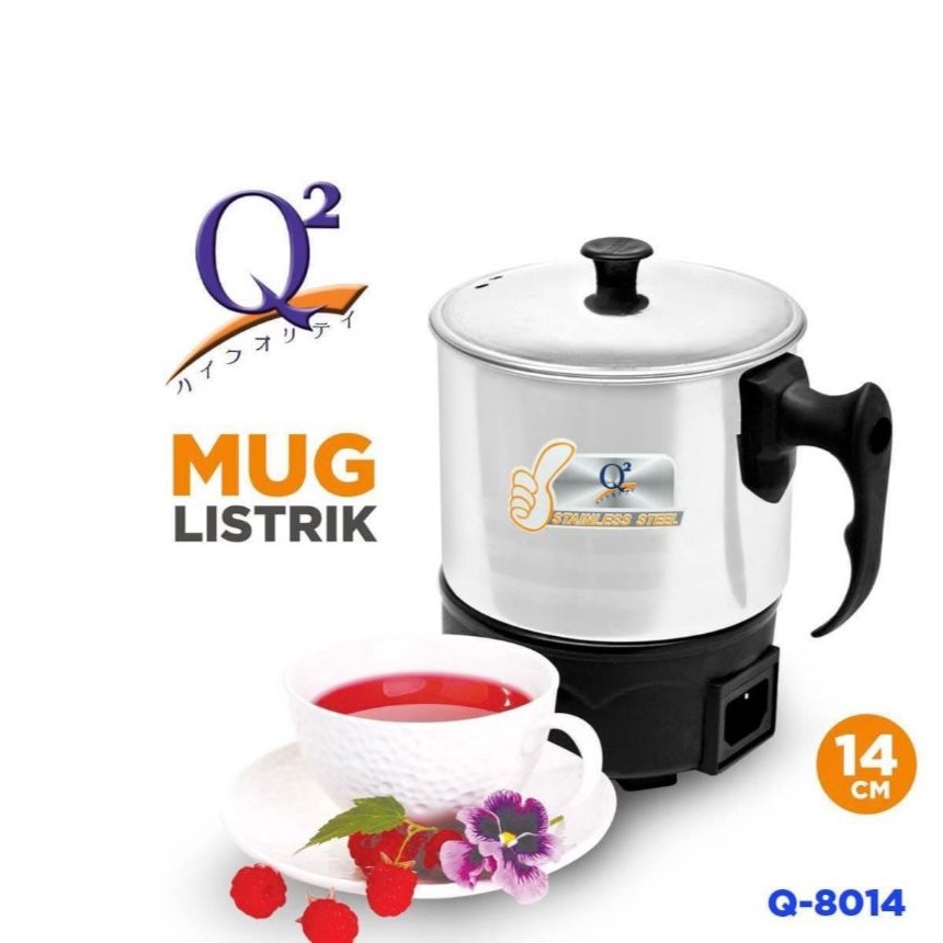 [BIYOO MART] Mug Listrik Q2 / Mug Elektrik Q2 14CM / Mug Listrik Multifungsi Q-8014