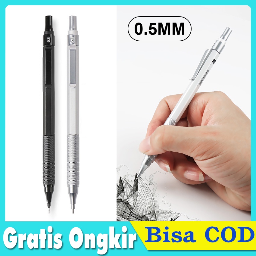 

Pensil Mekanik 0.5mm Pusat Gravitasi Rendah Gambar Logam Pensil Khusus Kantor Sekolah Tulis Perlengkapan Seni