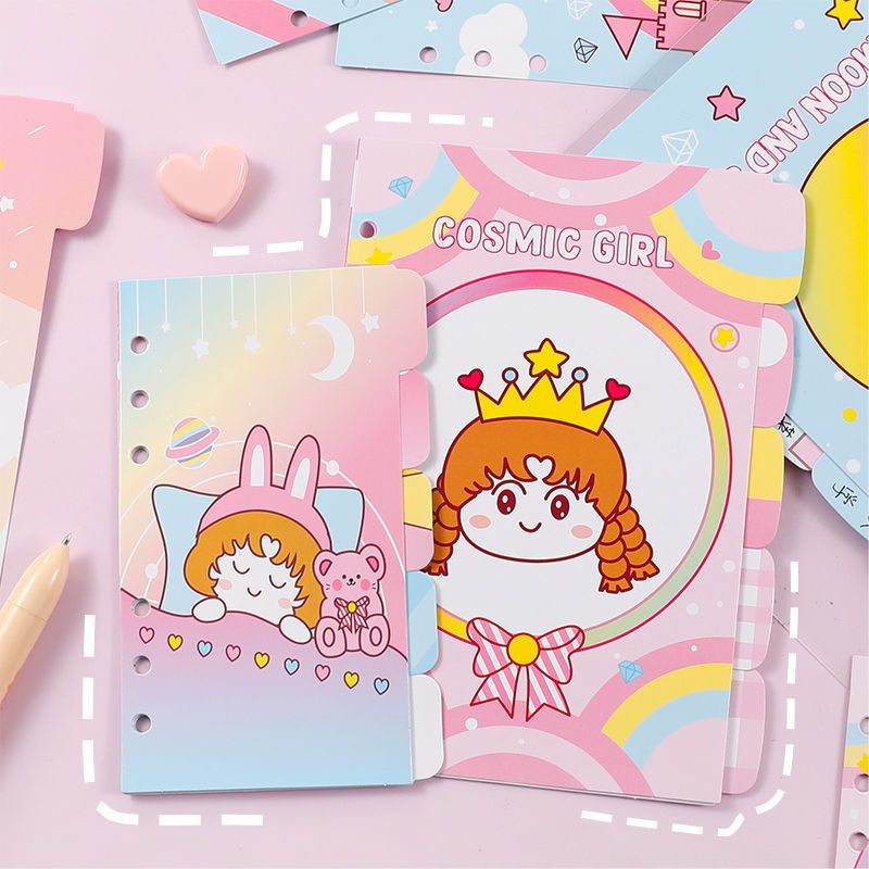 

1A. Pembatas Binder 6 Ring A5 A6 Lucu - Index Binder [thehanscorner]