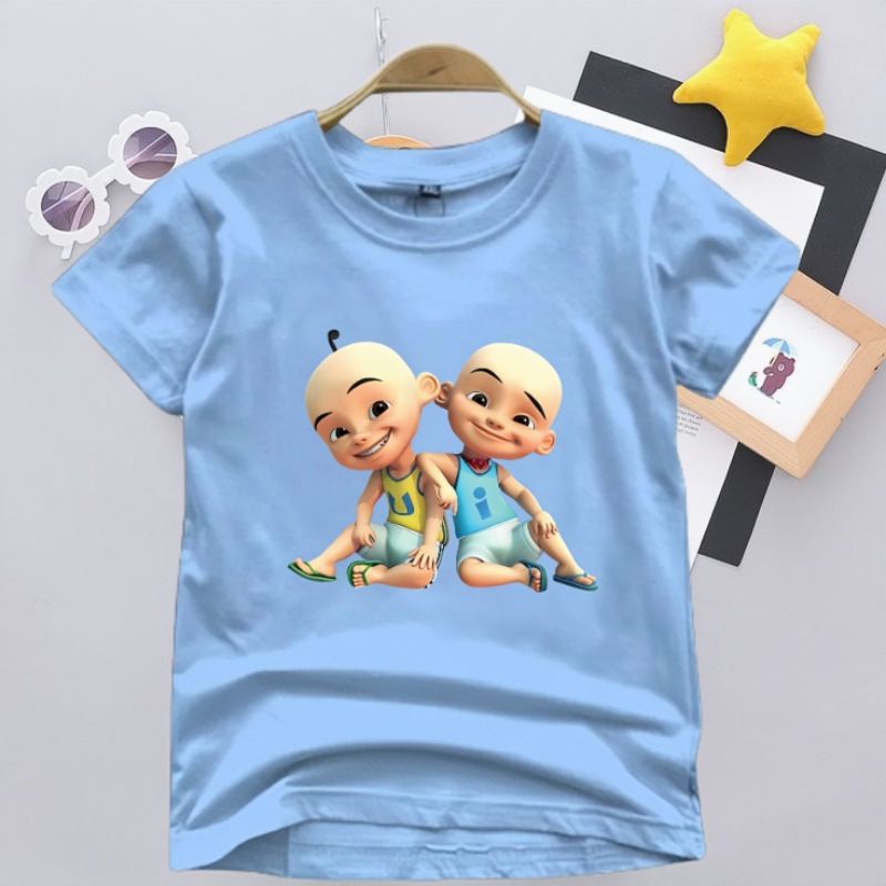 Baju Distro anak Upin & Ipin ( 2-10 Tahun ) Untuk Cewek Cowok