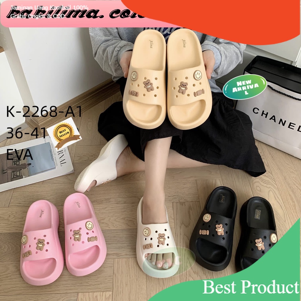 sandal eva rubber sendal wedges perempuan balance/ NewPRoduct