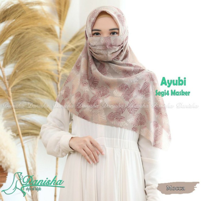 ✨LARIS✨ -Jilbab Segiempat Ayubi FREE Masker Ori Danisha Hijab