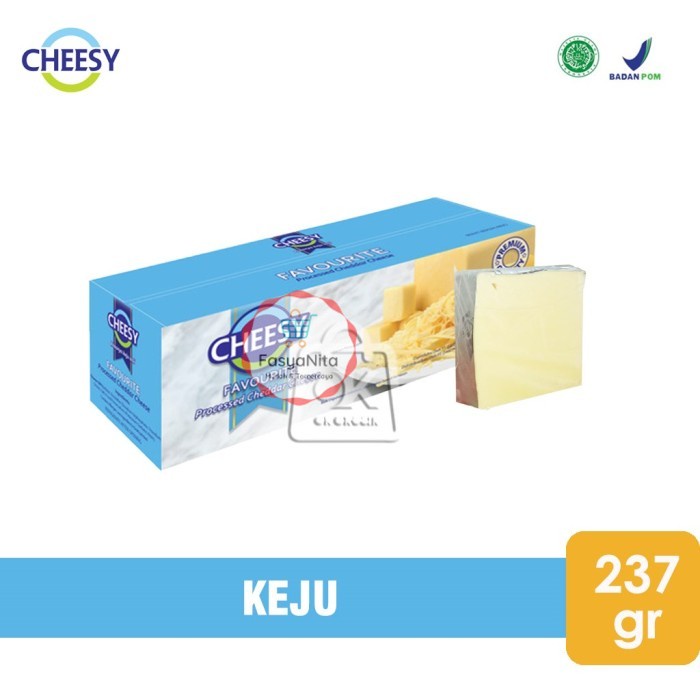 

Cheesy Favorite Cheddar Cheese / Keju Potongan (237 gr) - FasyAnita Mart Denpasar