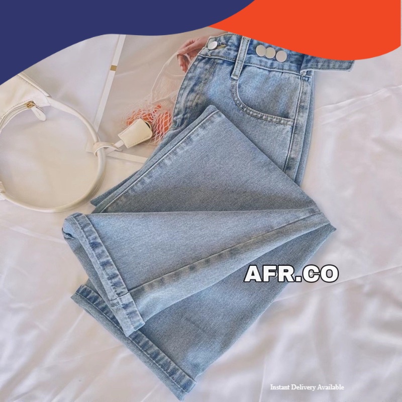 celana jeans high waist wanita//highwaist kulot jeans wanita loose//celana jeans high waist jeans//j