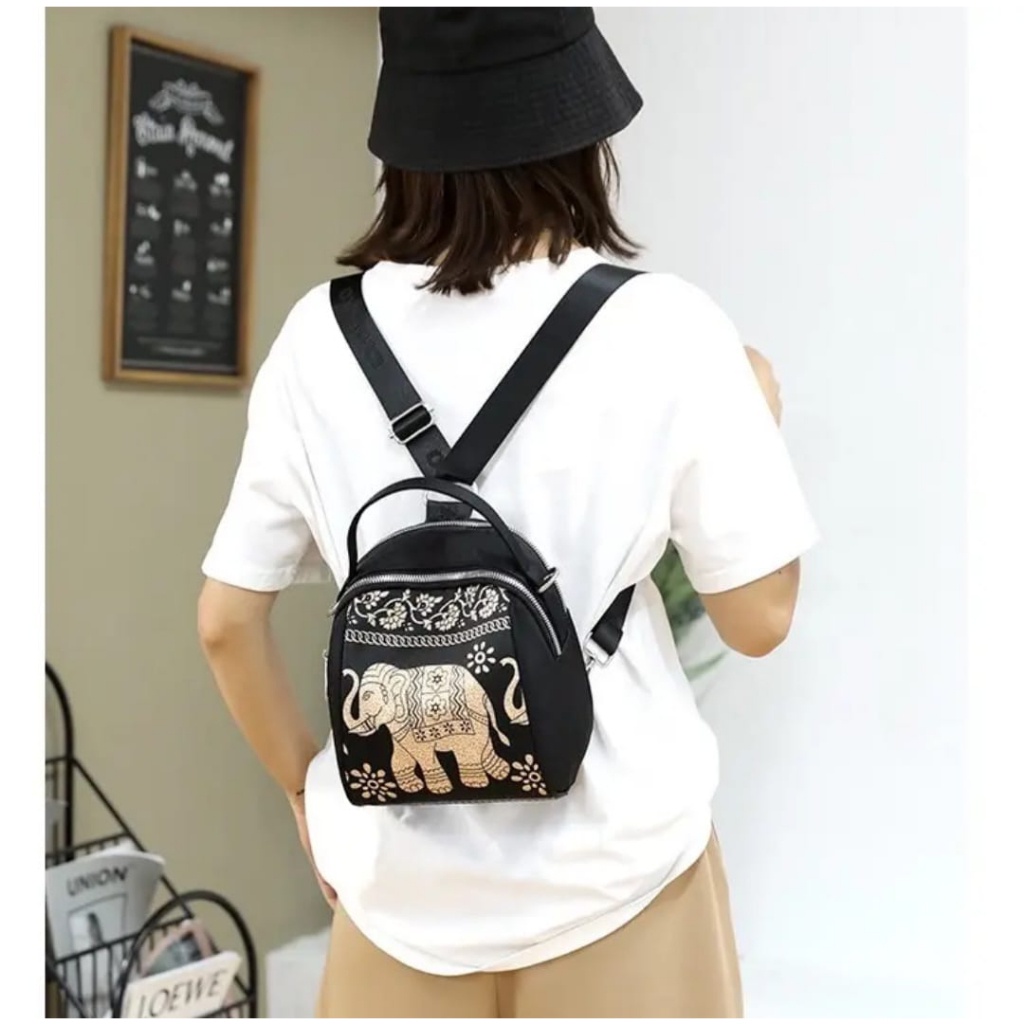 tas ransel mini chibao terbaru bahan parasut motif kekinian