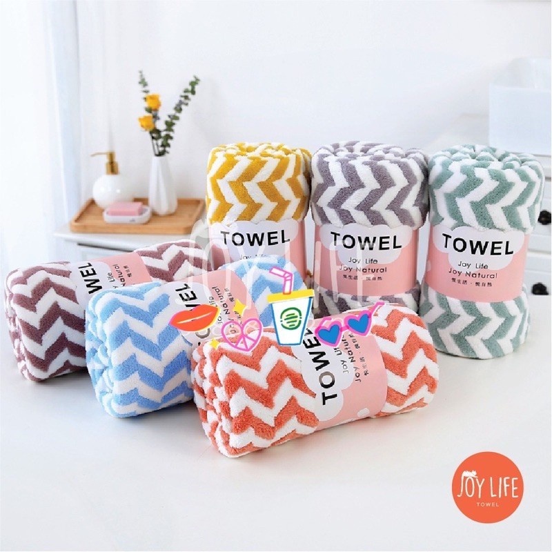 Handuk Mandi Quick Dry Microfiber Microfibre 70x140 cm Salur B55