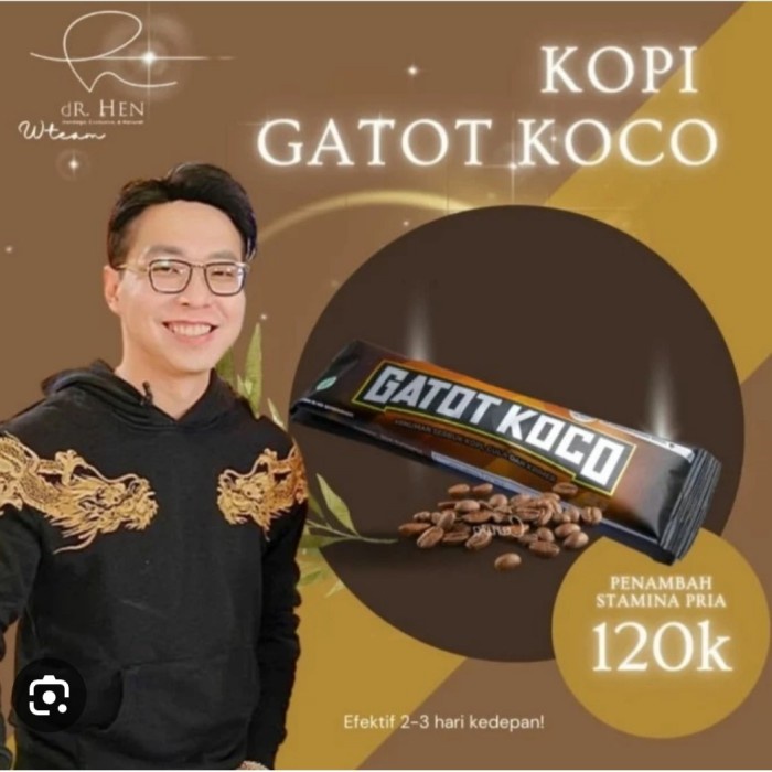 

✨PROMO✨ -Dr Hen - Kopi Gatot Koco by Dr.Richard Lee 100%