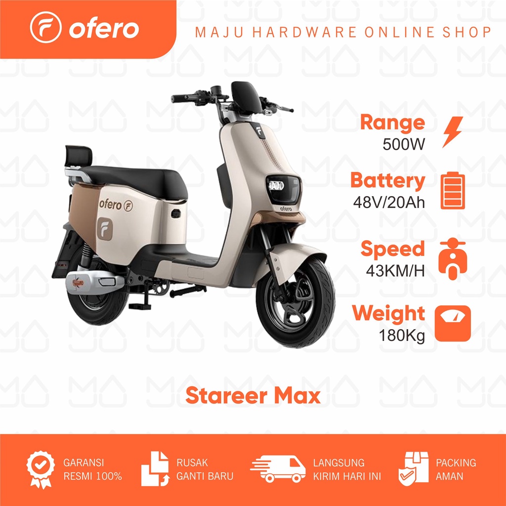 Sepeda Listrik OFERO E-BIKE STAREER MAX - Garansi Resmi