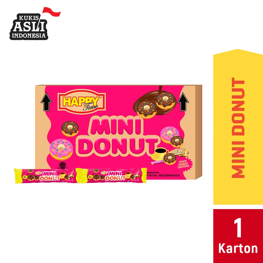 

Happy Time Mini Donut (1 Karton isi 12 Renceng)