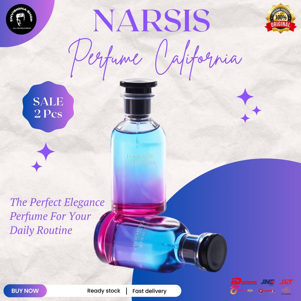 NARSIS California Eau de Parfume Wanita Original BPOM 2 PCS