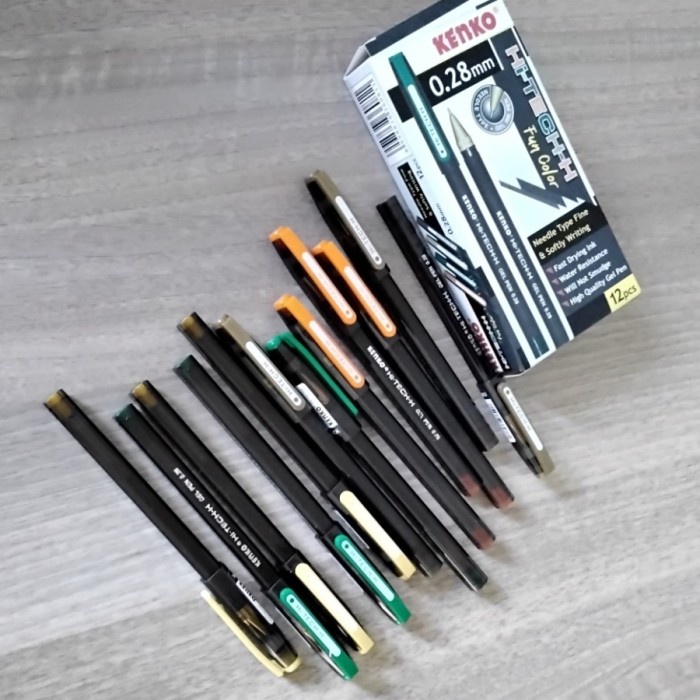 

KENKO GEL PEN HI-TECH 0.28 MM FUN COLOR - Hitam