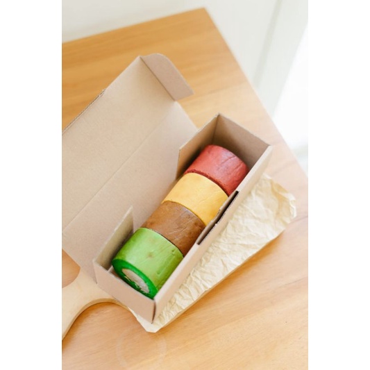 

Bolu gulung keto kombinasi bolu gulung keto rainbow low sugar 10 x 20 cm