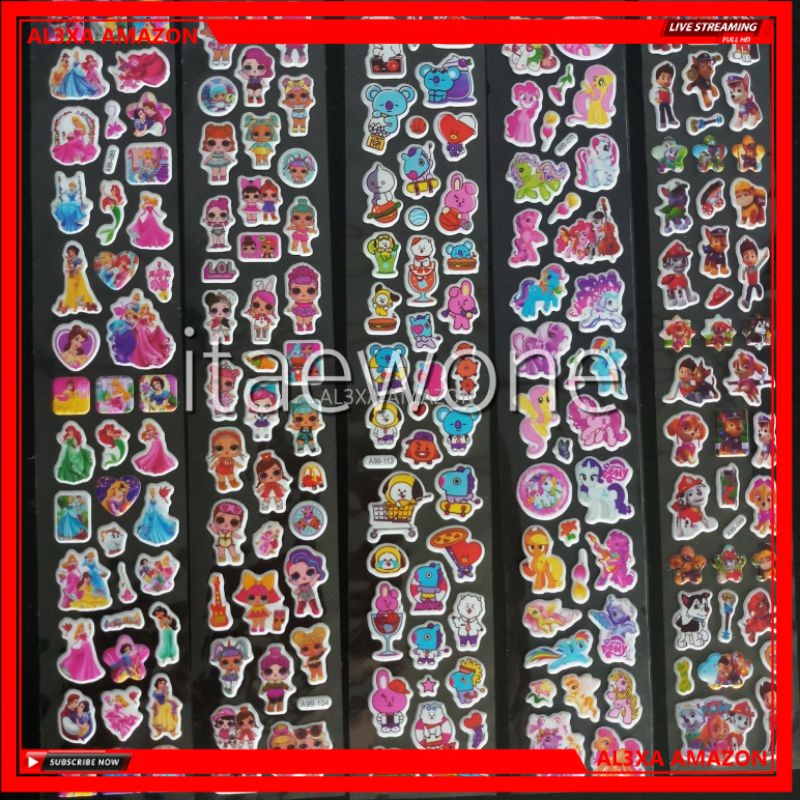 

stiker panjang timbul 3D