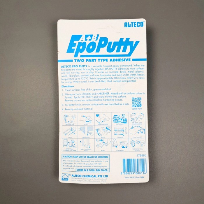 

RB Lem Alteco Epo-putty / Epo Putty 50 Gram - 100 Gram /Lem Porting