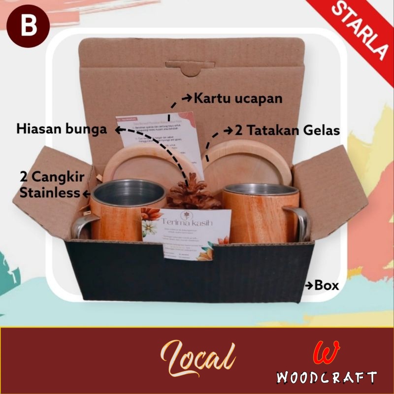 

Woodcraft Hampers Kado Wisuda Ulang Tahun STARLA
