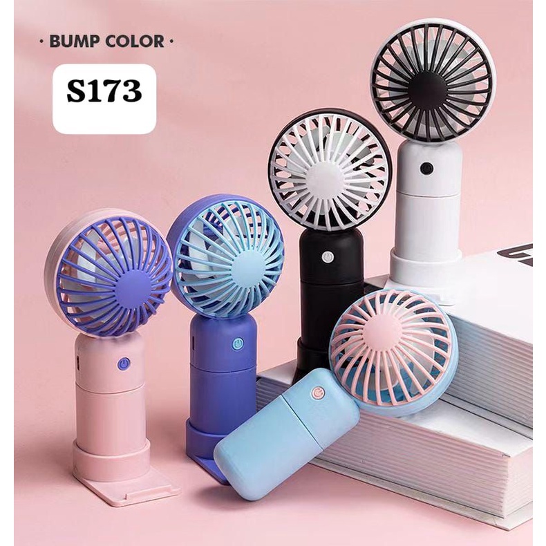 (Batre Awet & Bergaransi) Kipas Angin Mini Genggam Lucu / Kipas Genggam Portable Cas Casan/ Kipas Ga