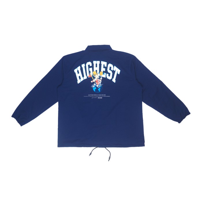 HIGHEST Jaket Coach Pria Big Size Jumbo Sablon Ukuran Warna Biru 2XL 3XL 4XL 5XL 6XL 7XL 8XL HCJ13