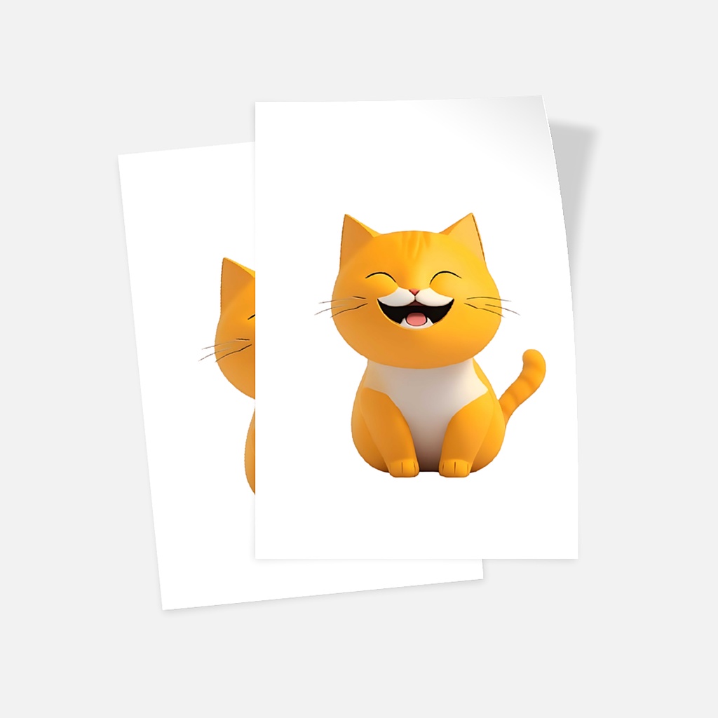 

Glossy Sticker - Set of 2 Kucing Orens Lucu Gemesin