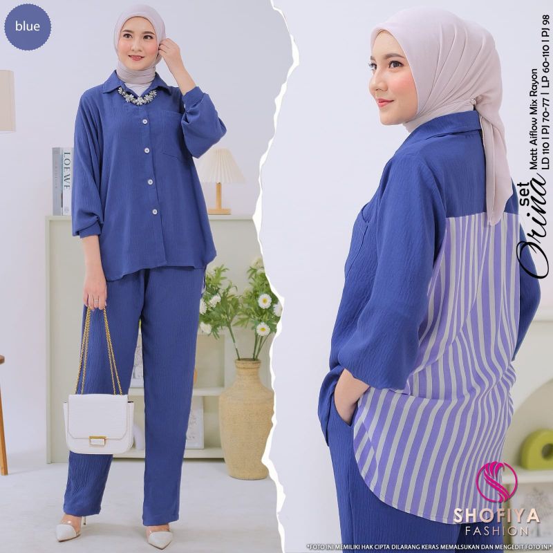 BAJU SETELAN WANITA TERLARIS VIRAL BEST SELLER (NEW) SETELAN SET WANITA FASHION MUSLIM// ALEXA - ORI
