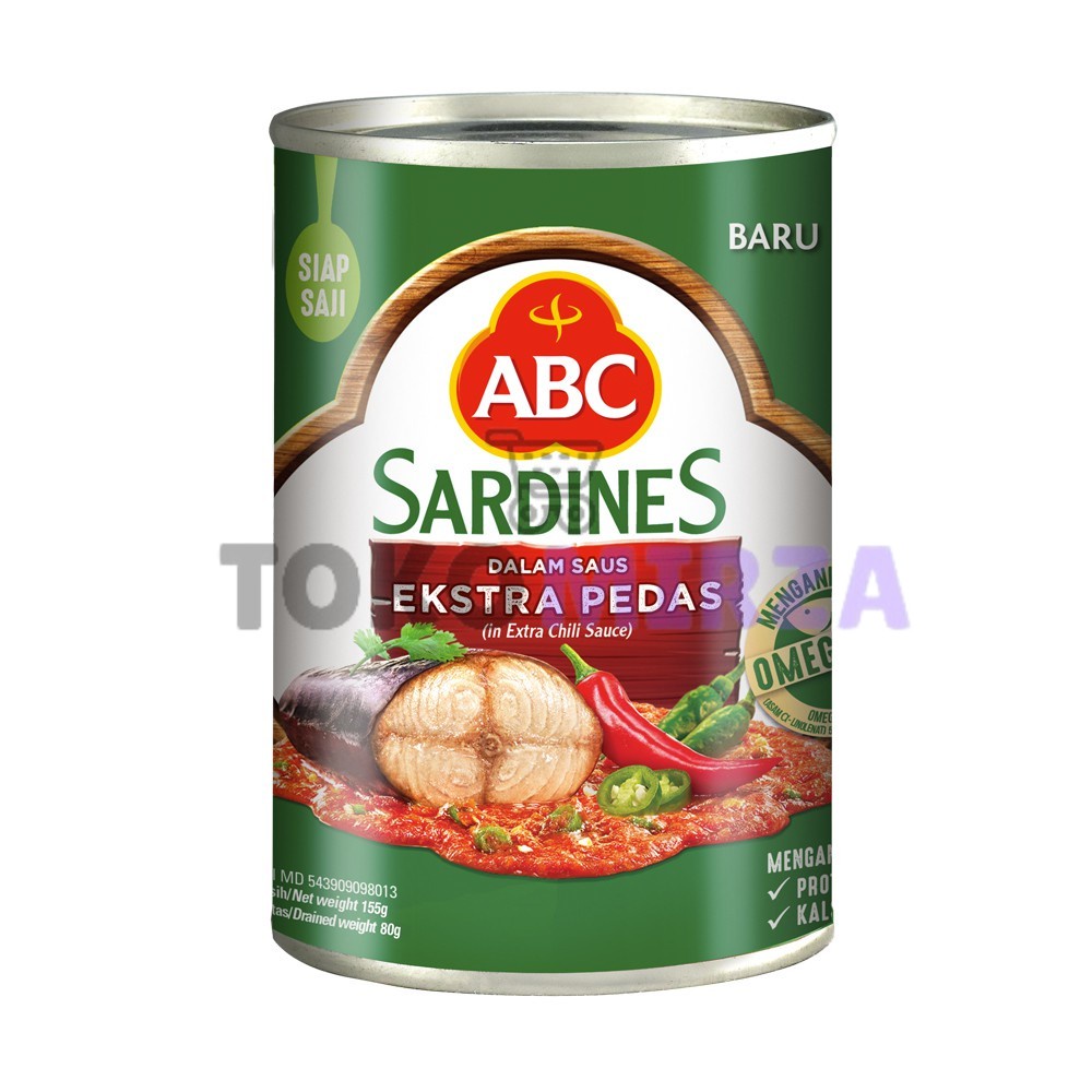 

ABC Sarden Saus Extra Pedas 155 g ( 1 KARTON )