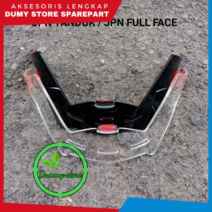 Spoiler Helm JPN TANDUK / JPN FULL FACE AKRILIK | TEBAL 3MM / SPOILER JPN TANDUK