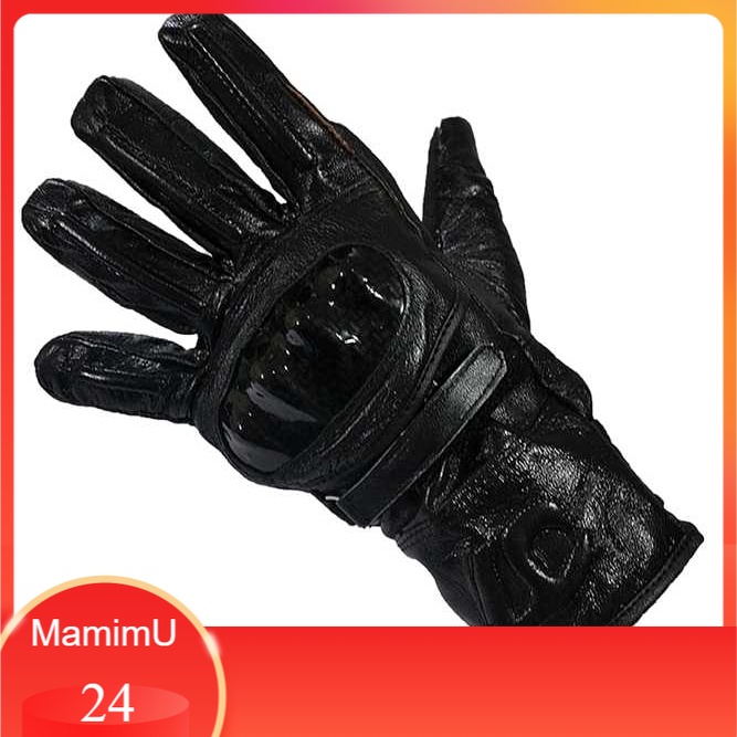 Sarung Tangan Sepeda Motor  Pria Wanita Cowok Cewek Kulit tom 019