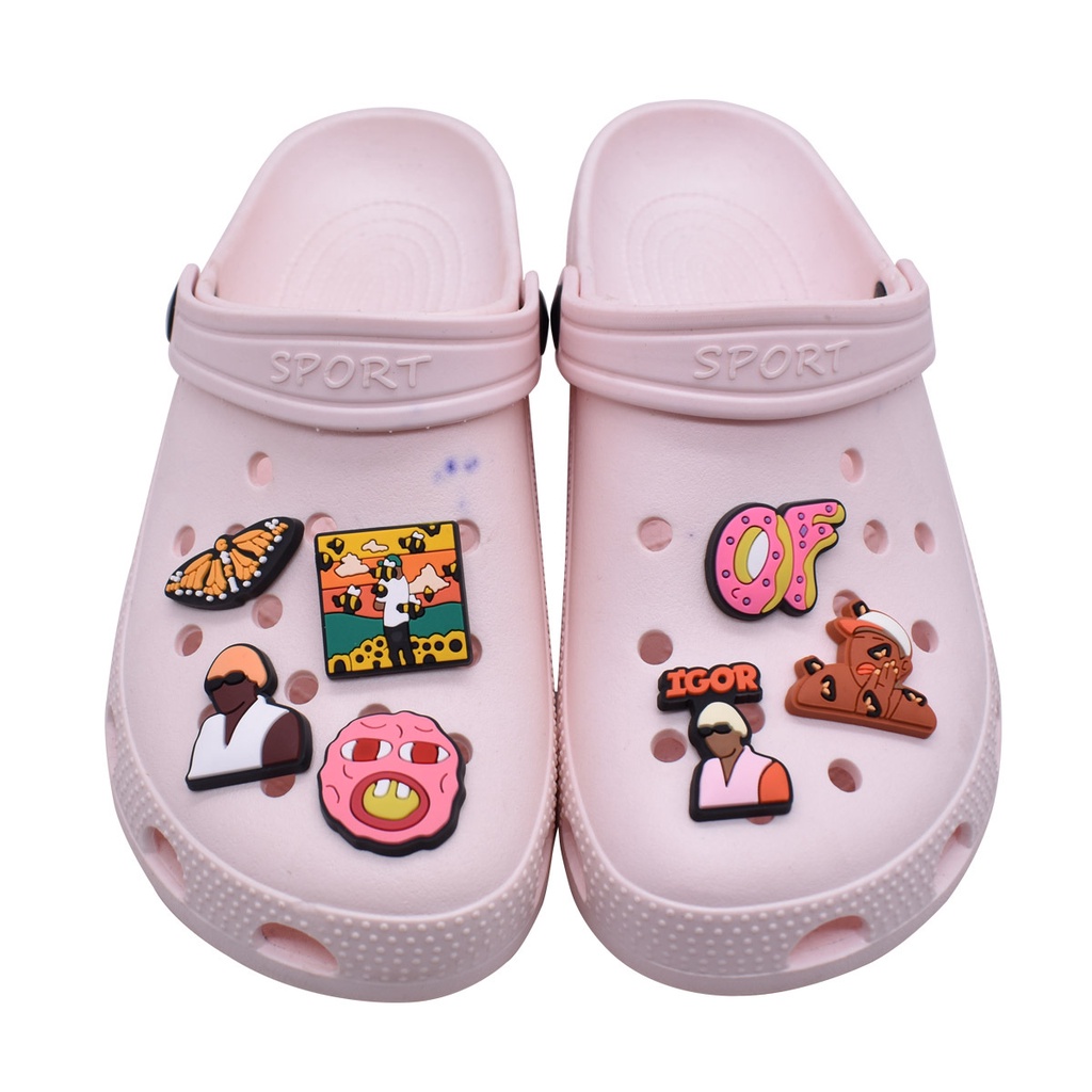 Jibb 364 Pin Sandal  z Igor New Hiasan Sendal Flat Flip Flop Slop Charm Charms Pengait Cantolan Sepa