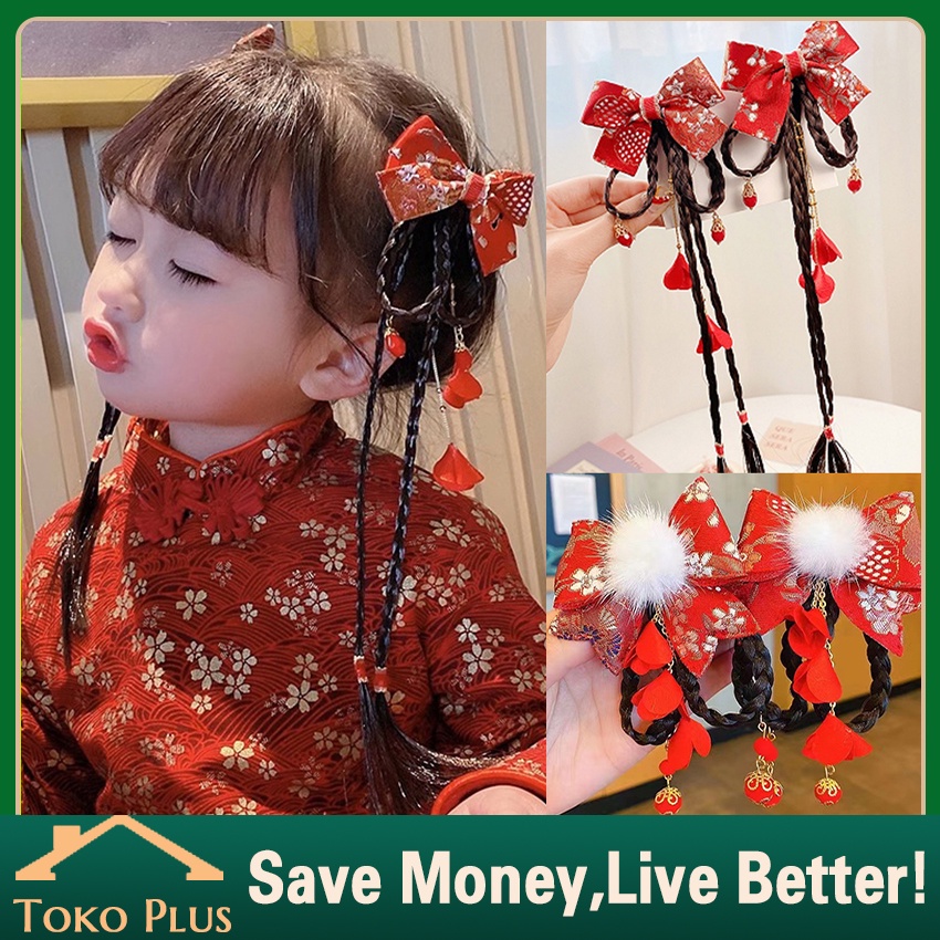 Set Jepit Rambut Anak China Hanfu Model Fashion Anak Perhiasan Hanfu
