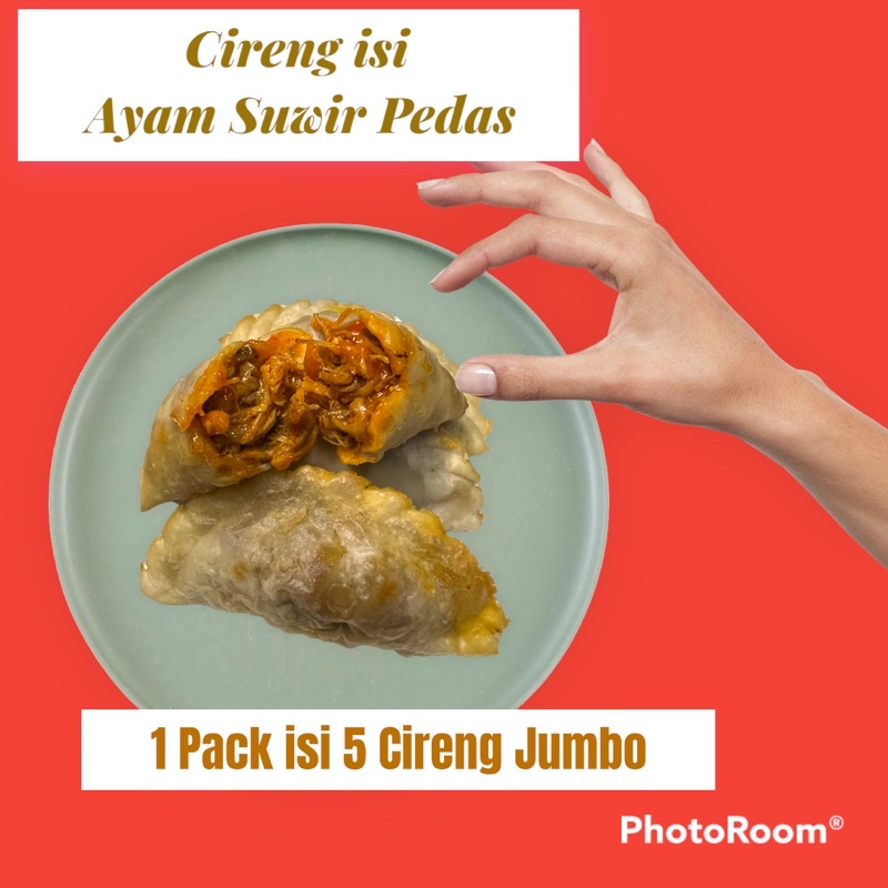 

Cireng Jumbo isi Ayam Suwir