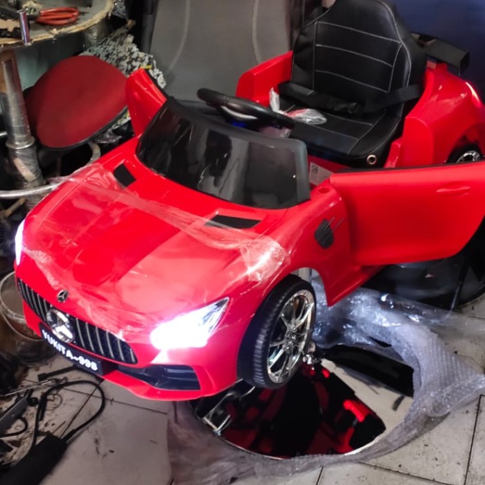 Kursi salon barber mobil anak - Putih