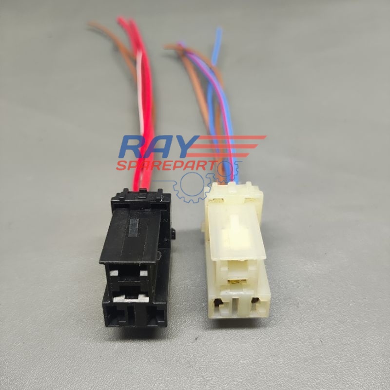 SOCKET KABEL RELAY 4 KAKI UNIVERSAL MOTOR MOBIL / SOKET KABEL MOTOR MOBIL