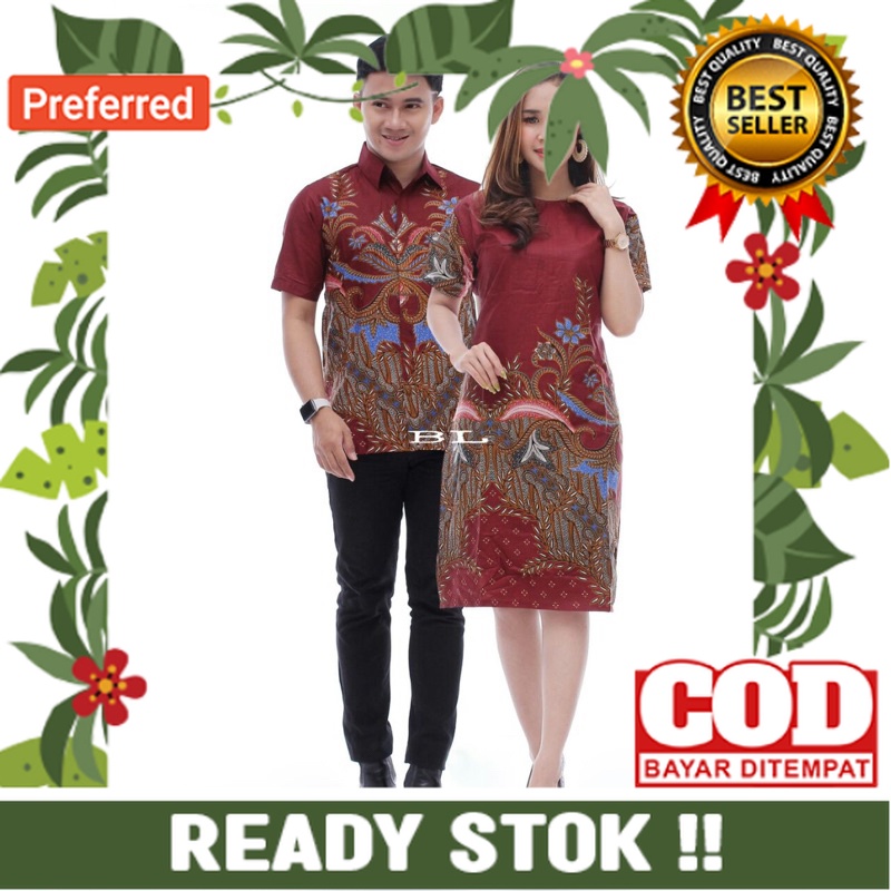 Dres Batik Terbaru - Baju Pasangan Terbaru - Dres Termurah - Dres Natal Terlaris - Couple Batik Peka