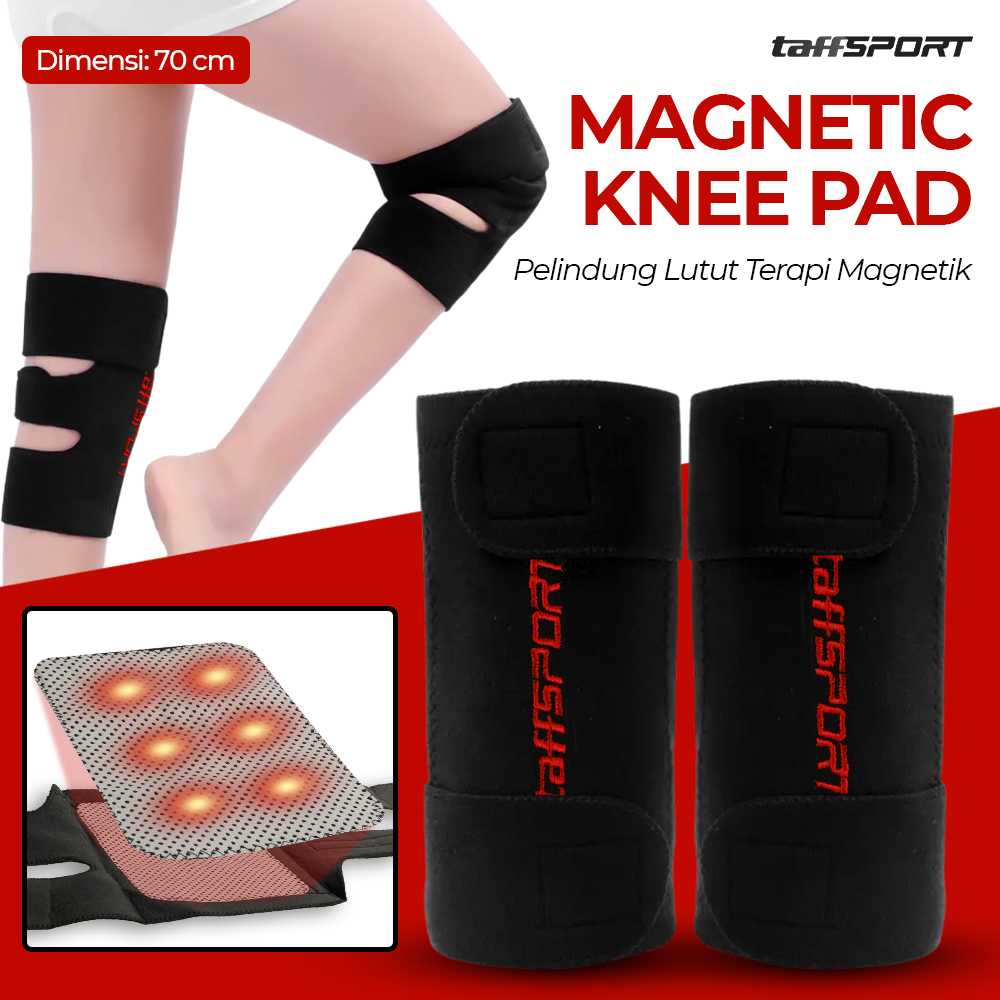 Pemanas Lutut 2PCS Deker Terapi - Suport Magnetik Kesehatan Dengkul | Alat Terapi Lutut Pelindung - 