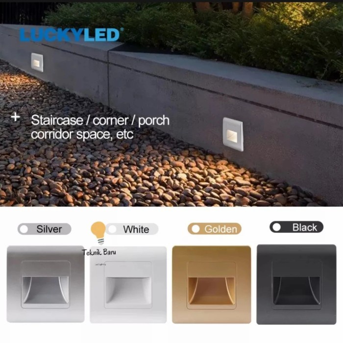 LAMPU ANAK TANGGA STEP LED TANAM TEMBOK