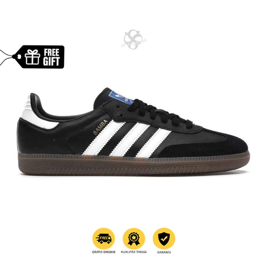 Adidas Samba OG Black White Gum  | Sepatu Casual | Original BNWB 100%