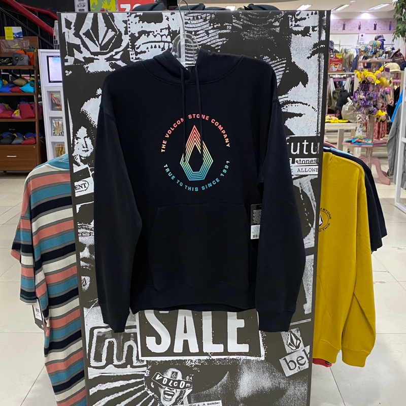 Hoodie Volcom Catch 91 Pullover Hoodie Black On Black Original