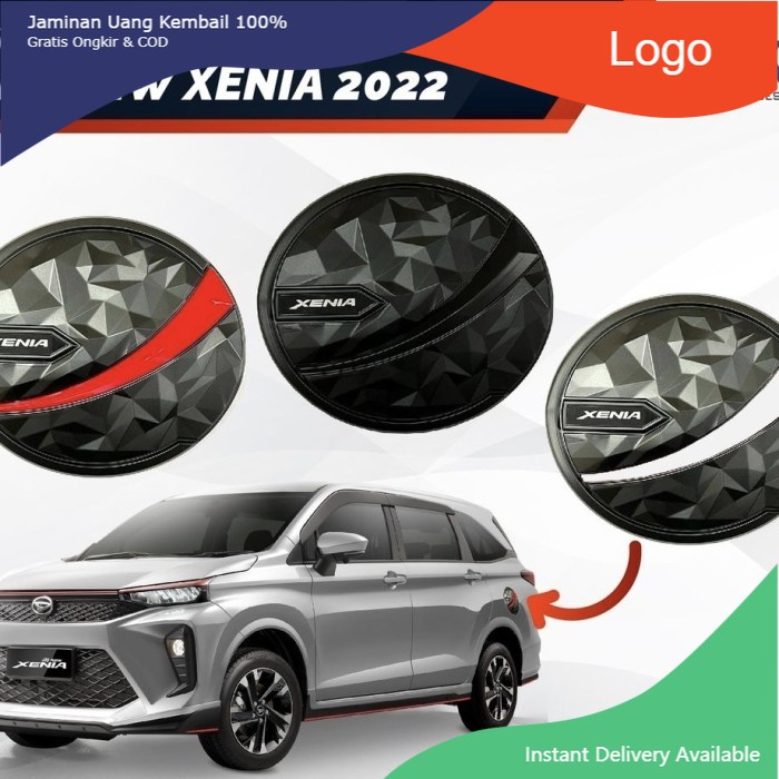 Tank cover hitam doff Xenia 2022 - 2023. Aksesoris mobil