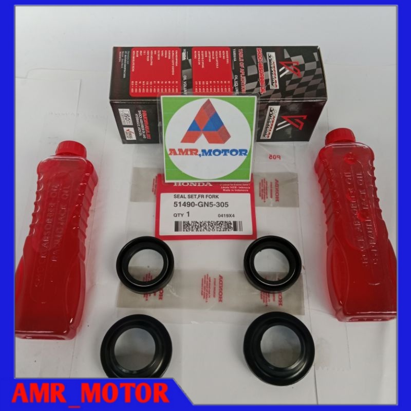 Oli shock+seal shock+sil abu honda vario125-150/beat/all metik honda