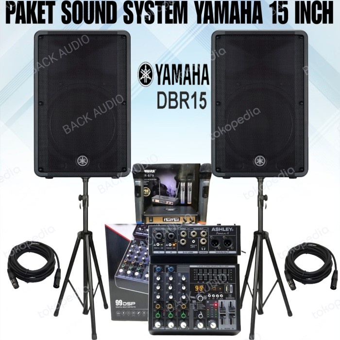 DISTRIBUTOR PAKET SOUND SYSTEM SPEAKER YAMAHA DBR 15 AKTIF SOUND CAFE DAN RESTORAN