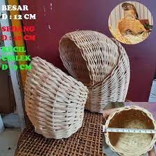 JUAL GOWOK ROTAN PENJALIN SARANG BURUNG FINCH TEMPAT TERNAK BREEDING BERTELUR BURUNG KENARI CIBLEK
