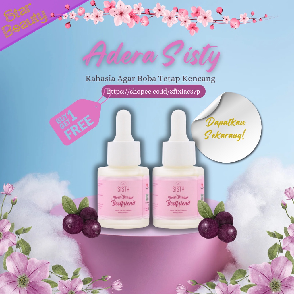 ADERA SISTY SERUM BREAST GEL Serum Pembesar Dan Pengencang Payudara Original BPOM SISTY SERUM PEMBES