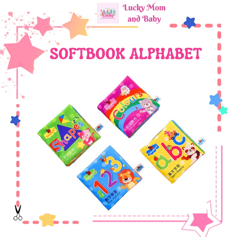 [LMB] Softbook Mainan Buku Bantal Bayi Softbook Baby Buku Kain Buku Edukasi