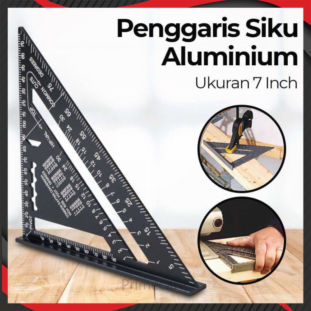 

Penggaris Siku Mistar Triangle Ruler Aluminium 7 inch PK890