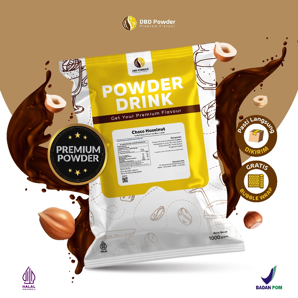 

COD Bubuk Minuman Cokelat Hazelnut - Powder Choco Hazelnut