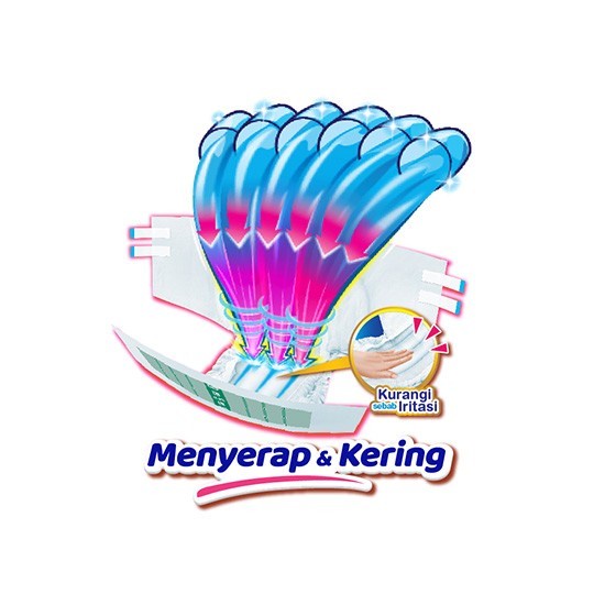 Lifree Popok Perekat Menyerap dan Kering XL 14 - Popok Dewasa Perekat - XL-14