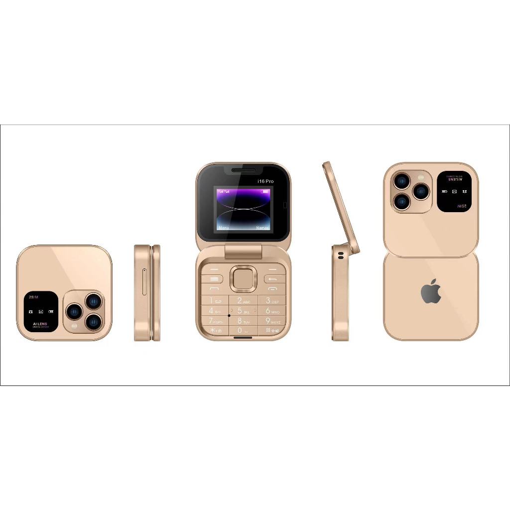 hp F15 mini phone i16pro flip phone jadul ori baru dual sim murah dengan garansi