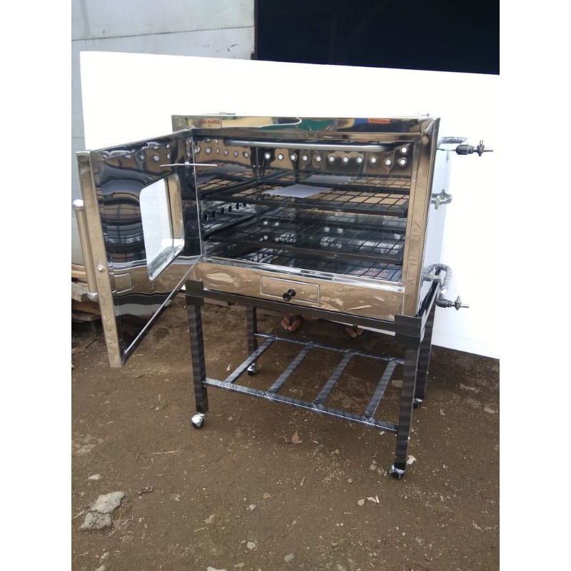 OVEN GAS 8044 FULL STAINLESS