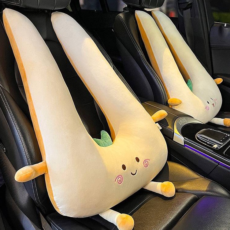 COD ` CR Car Cushion Children's Lumbar Pillow Neck Pillow Cartoon Cute Headrest Car Pillow Car Sleep
