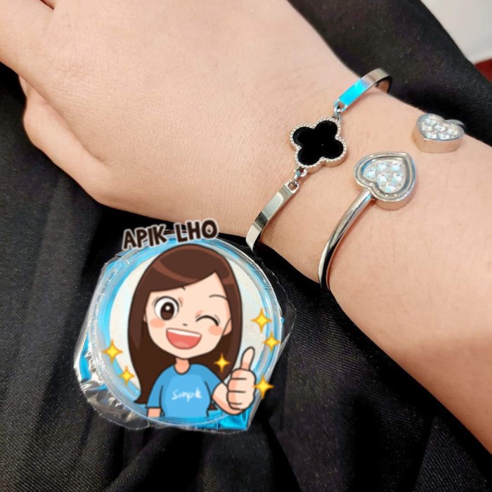 [ Deadora ] HEMAT KK LIFORCE Clover Bracelet FREE KK LIFORCE Love Stones Bracelet